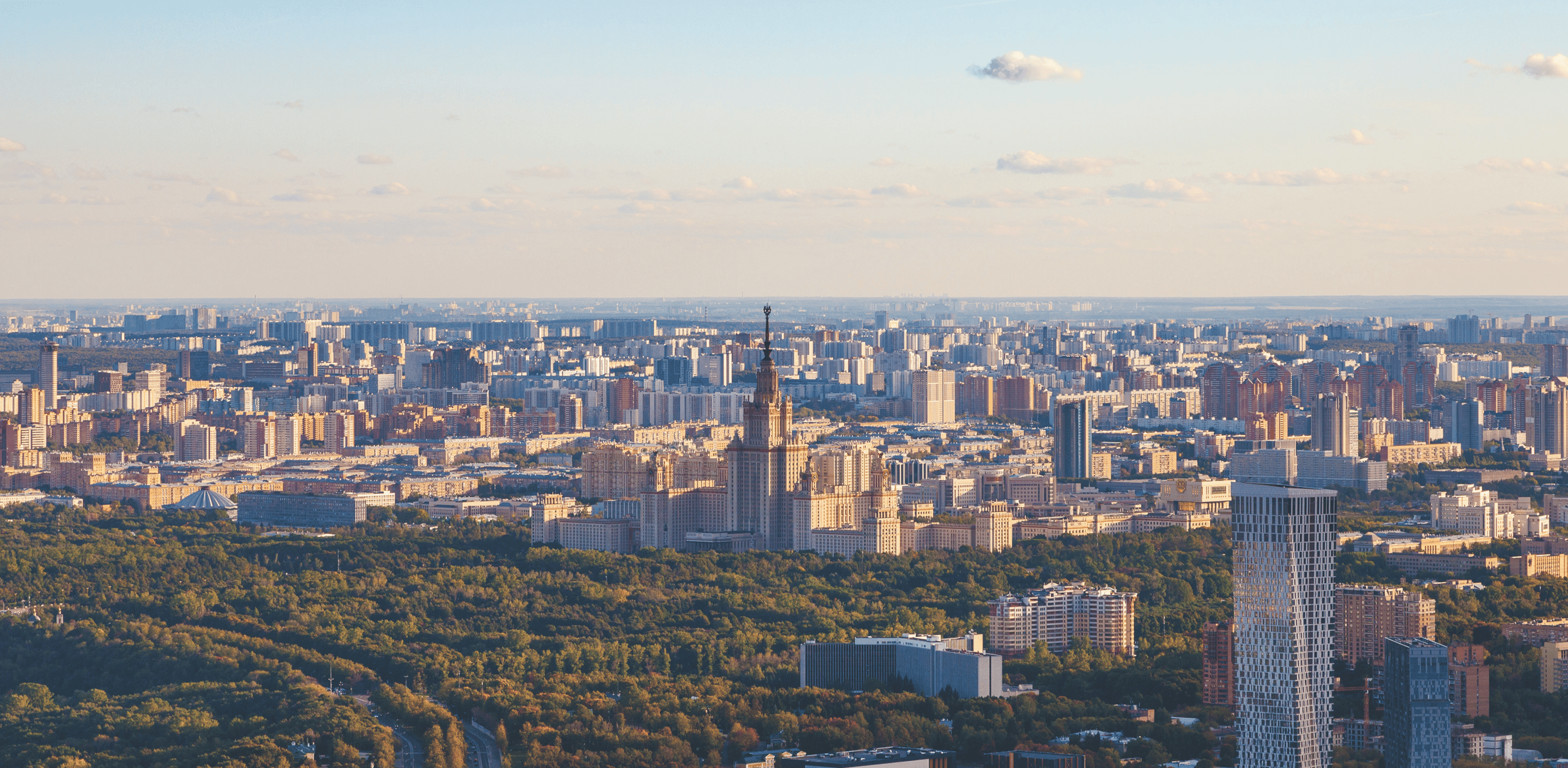 Вид с верхних этажей апарт-отеля AIST RESIDENCE